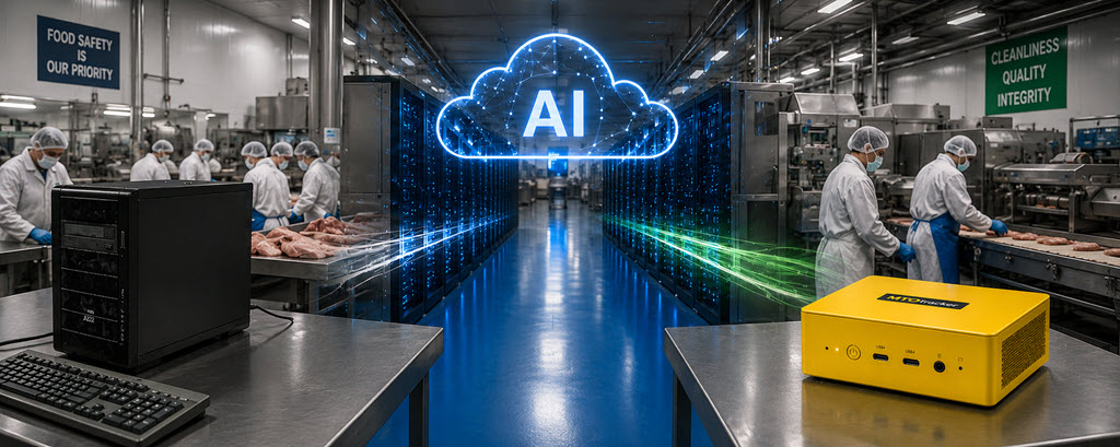 AI in Box for Food Traceability